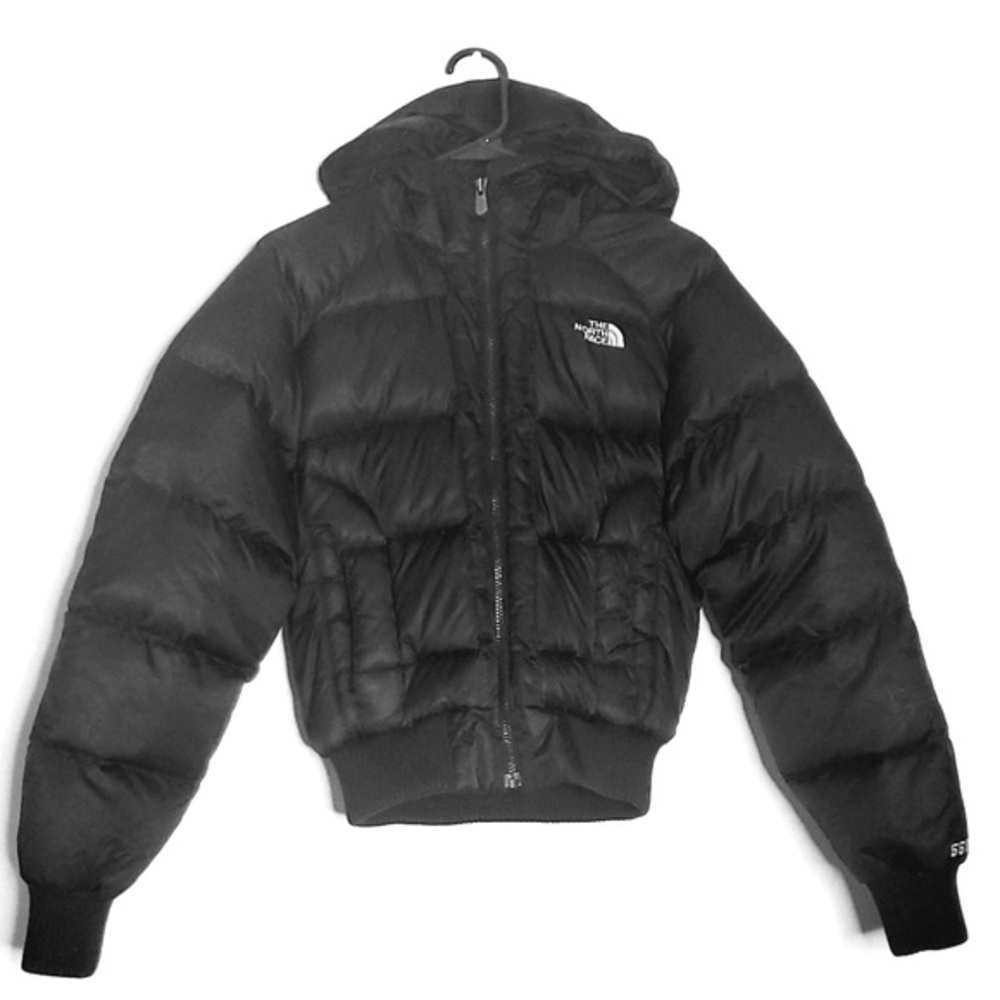 The North Face puffer Hooded Jacket Sz Small 550 Full zipper